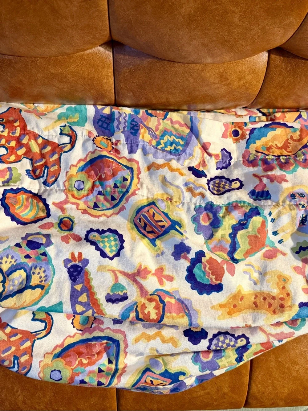 Vintage Custom Home Decor Animals Fish Flowers Art Abstract Curtain Valance